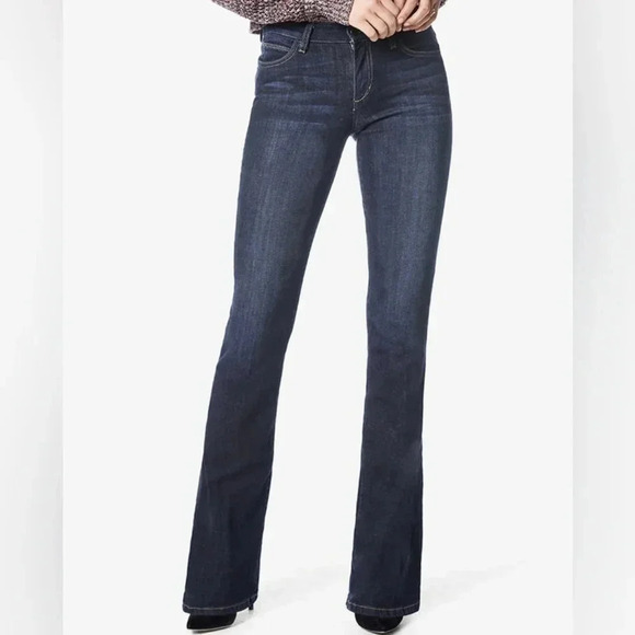 Joe's Jeans Anthropologie Honey Fit Low Rise Dark Denim Hale Wash Bootcut Sz 26. - Picture 1 of 16